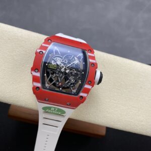 RICHARD MILLE RM035-02 Red NTPT R7 Factory 1:1 Best Edition White Rubber Strap - Super Clone Watch | 1:1 Best Version