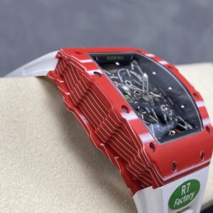 RICHARD MILLE RM035-02 Red NTPT R7 Factory 1:1 Best Edition White Rubber Strap - Super Clone Watch | 1:1 Best Version