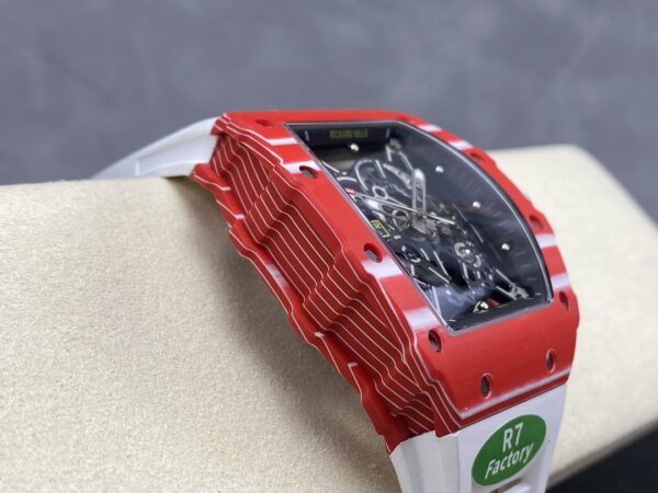 RICHARD MILLE RM035-02 Red NTPT R7 Factory 1:1 Best Edition White Rubber Strap - Super Clone Watch | 1:1 Best Version