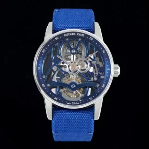AP Code 11.59 Skeleton Tourbillon 26600CR APPF Best Edition Blue Nylon Strap - Super Clone Watch | 1:1 Best Version