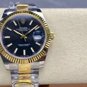 Rolex DateJust 126333-0013 41mm ARF 1:1 Best Edition Black Stick Dial on Oyster Bracelet  (Tungsten Heavy Versio) - Super Clone Watch | 1:1 Best Version