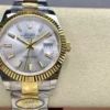 Rolex DateJust 126333-0001 41mm ARF 1:1 Best Edition Silver Stick Dial on Oyster Bracelet (Tungsten Heavy Versio) - Super Clone Watch | 1:1 Best Version