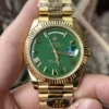 Rolex Day Date 40 YG 228238 KF 1:1 Best Edition Green Roman Dial  (Gain Weight) - Super Clone Watch | 1:1 Best Version