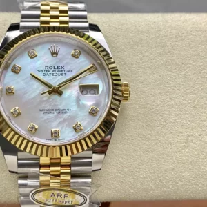 Rolex DateJust 126333-0018 41mm ARF 1:1 Best Edition White MOP Dial on Jubilee Bracelet (Tungsten Heavy Versio) - Super Clone Watch | 1:1 Best Version