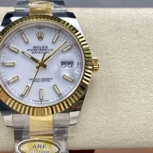 Rolex DateJust 126333-0015 41mm ARF 1:1 Best Edition White Dial on Oyster Bracelet  (Tungsten Heavy Versio) - Super Clone Watch | 1:1 Best Version