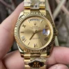 Rolex  Day Date 40 YG 228238 KF 1:1 Best Edition YG Roman Dial  (Gain Weight) - Super Clone Watch | 1:1 Best Version