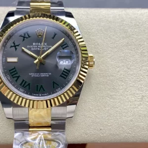 Rolex DateJust 126333-0019 41mm ARF 1:1 Best Edition Roman Dial on Oyster Bracelet  (Tungsten Heavy Versio) - Super Clone Watch | 1:1 Best Version