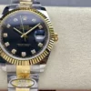 Rolex DateJust 126333-0005 41mm ARF 1:1 Best Edition Black Diamonds Dial on Oyster Bracelet  (Tungsten Heavy Versio) - Super Clone Watch | 1:1 Best Version