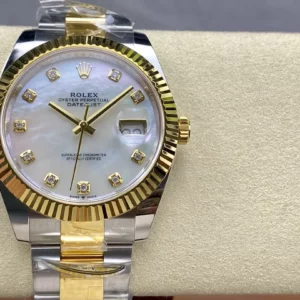 Rolex DateJust 126333-0017 41mm ARF 1:1 Best Edition White MOP Dial on Oyster Bracelet  (Tungsten Heavy Versio) - Super Clone Watch | 1:1 Best Version
