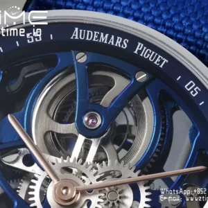 AP Code 11.59 Skeleton Tourbillon 26600CR APPF Best Edition Blue Nylon Strap - Super Clone Watch | 1:1 Best Version