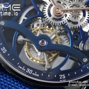 AP Code 11.59 Skeleton Tourbillon 26600CR APPF Best Edition Blue Nylon Strap - Super Clone Watch | 1:1 Best Version