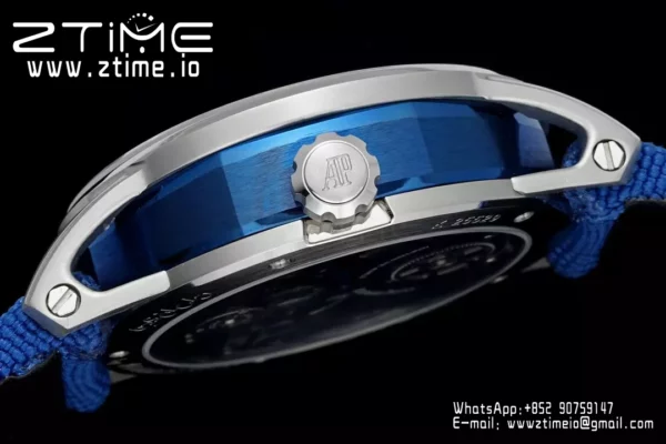 AP Code 11.59 Skeleton Tourbillon 26600CR APPF Best Edition Blue Nylon Strap - Super Clone Watch | 1:1 Best Version
