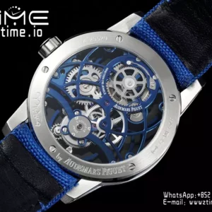 AP Code 11.59 Skeleton Tourbillon 26600CR APPF Best Edition Blue Nylon Strap - Super Clone Watch | 1:1 Best Version