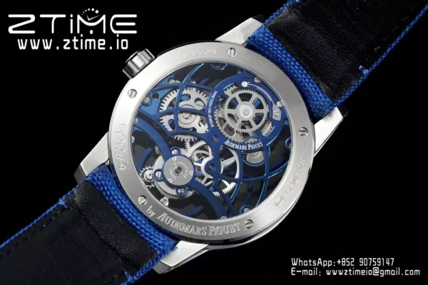 AP Code 11.59 Skeleton Tourbillon 26600CR APPF Best Edition Blue Nylon Strap - Super Clone Watch | 1:1 Best Version