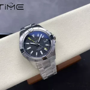 Breitling Avenger Automatic GMT 44 BLS Factory 1:1 Best Edition Black Dial SS Bracelet - Super Clone Watch | 1:1 Best Version