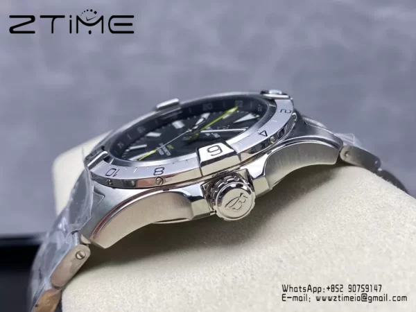 Breitling Avenger Automatic GMT 44 BLS Factory 1:1 Best Edition Black Dial SS Bracelet - Super Clone Watch | 1:1 Best Version