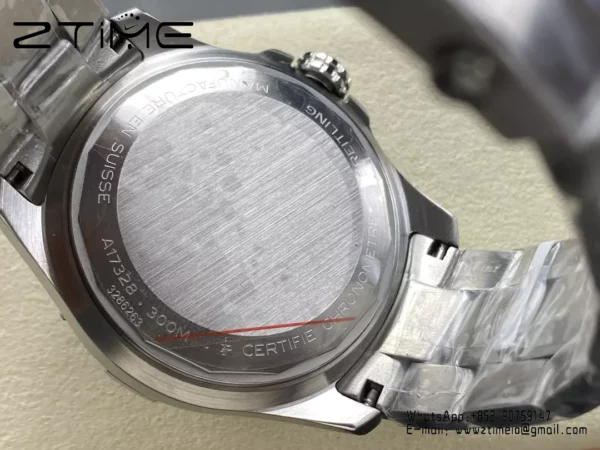 Breitling Avenger Automatic GMT 44 BLS Factory 1:1 Best Edition Black Dial SS Bracelet - Super Clone Watch | 1:1 Best Version