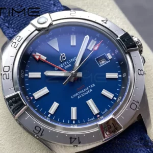 Breitling Avenger Automatic GMT 44 BLS Factory 1:1 Best Edition Blue Dial Blue Nylon Strap - Super Clone Watch | 1:1 Best Version