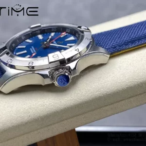 Breitling Avenger Automatic GMT 44 BLS Factory 1:1 Best Edition Blue Dial Blue Nylon Strap - Super Clone Watch | 1:1 Best Version