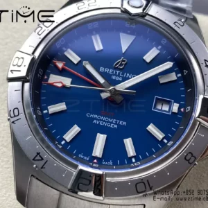 Breitling Avenger Automatic GMT 44 BLS Factory 1:1 Best Edition Blue Dial SS Bracelet - Super Clone Watch | 1:1 Best Version