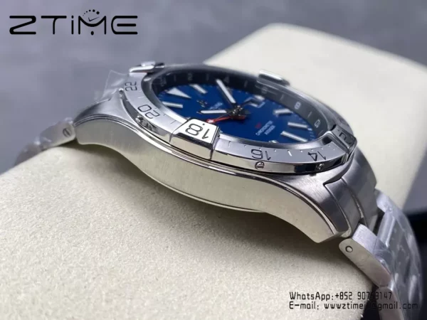Breitling Avenger Automatic GMT 44 BLS Factory 1:1 Best Edition Blue Dial SS Bracelet - Super Clone Watch | 1:1 Best Version
