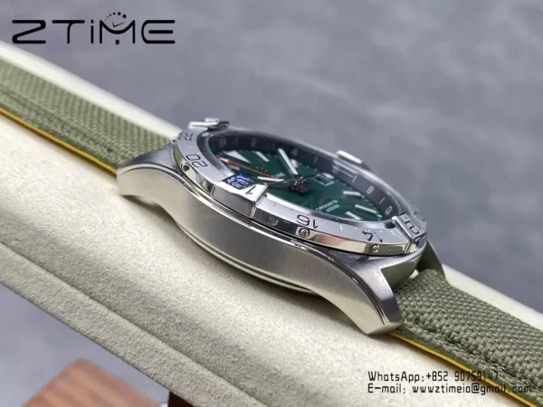 Breitling Avenger Automatic GMT 44 BLS Factory 1:1 Best Edition Green Dial Green Nylon Strap - Super Clone Watch | 1:1 Best Version