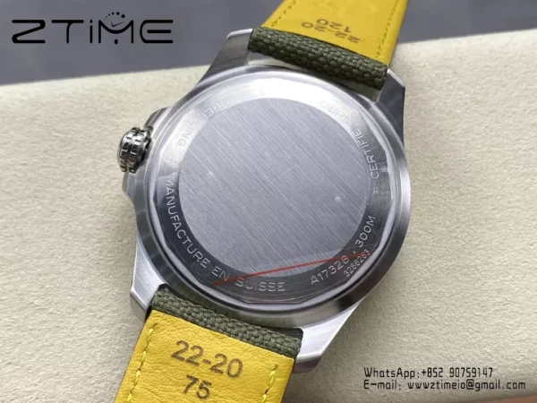 Breitling Avenger Automatic GMT 44 BLS Factory 1:1 Best Edition Green Dial Green Nylon Strap - Super Clone Watch | 1:1 Best Version