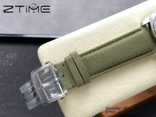 Breitling Avenger Automatic GMT 44 BLS Factory 1:1 Best Edition Green Dial Green Nylon Strap - Super Clone Watch | 1:1 Best Version
