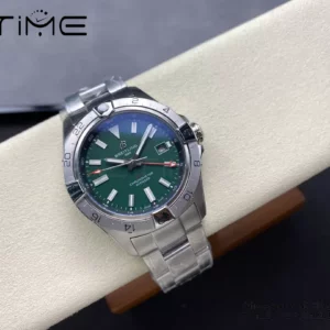 Breitling Avenger Automatic GMT 44 BLS Factory 1:1 Best Edition Grünes Zifferblatt SS Armband - Super Clone Watch | 1:1 Best Version