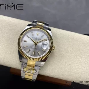 Rolex DateJust 126333-0001 41mm ARF 1:1 Best Edition Silver Stick Dial on Oyster Bracelet (Tungsten Heavy Versio) - Super Clone Watch | 1:1 Best Version