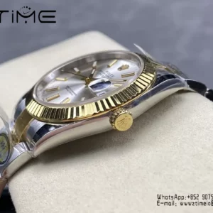 Rolex DateJust 126333-0001 41mm ARF 1:1 Best Edition Silver Stick Dial on Oyster Bracelet (Tungsten Heavy Versio) - Super Clone Watch | 1:1 Best Version