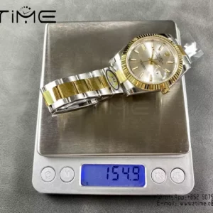Rolex DateJust 126333-0001 41mm ARF 1:1 Best Edition Silver Stick Dial on Oyster Bracelet (Tungsten Heavy Versio) - Super Clone Watch | 1:1 Best Version