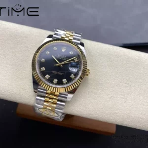 Rolex DateJust 126333-0006 41mm ARF 1:1 Best Edition Black Diamonds Dial on Jubilee Bracelet (Tungsten Heavy Versio) - Super Clone Watch | 1:1 Best Version