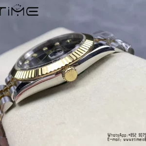 Rolex DateJust 126333-0006 41mm ARF 1:1 Best Edition Black Diamonds Dial on Jubilee Bracelet (Tungsten Heavy Versio) - Super Clone Watch | 1:1 Best Version