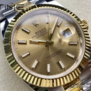 Rolex DateJust 126333-0009 41mm ARF 1:1 Best Edition YG Dial on Oyster Bracelet  (Tungsten Heavy Versio) - Super Clone Watch | 1:1 Best Version