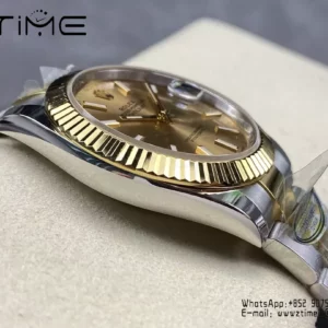 Rolex DateJust 126333-0009 41mm ARF 1:1 Best Edition YG Dial on Oyster Bracelet  (Tungsten Heavy Versio) - Super Clone Watch | 1:1 Best Version