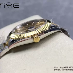 Rolex DateJust 126333-0009 41mm ARF 1:1 Best Edition YG Dial on Oyster Bracelet  (Tungsten Heavy Versio) - Super Clone Watch | 1:1 Best Version