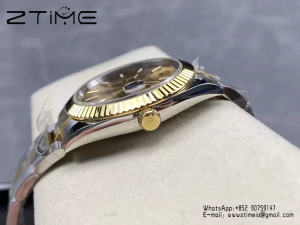 Rolex DateJust 126333-0009 41mm ARF 1:1 Best Edition YG Dial on Oyster Bracelet  (Tungsten Heavy Versio) - Super Clone Watch | 1:1 Best Version