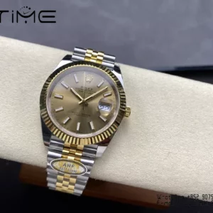 Rolex DateJust 126333-0010 41mm ARF 1:1 Best Edition YG Stick Dial on Jubilee Bracelet (Tungsten Heavy Versio) - Super Clone Watch | 1:1 Best Version