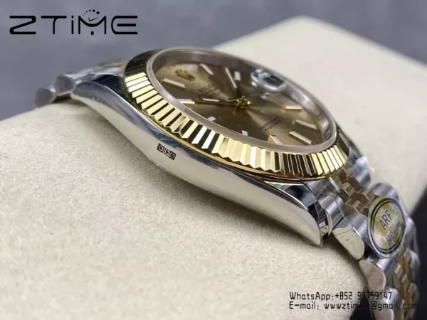 Rolex DateJust 126333-0010 41mm ARF 1:1 Best Edition YG Stick Dial on Jubilee Bracelet (Tungsten Heavy Versio) - Super Clone Watch | 1:1 Best Version