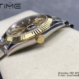 Rolex DateJust 126333-0010 41mm ARF 1:1 Best Edition YG Stick Dial on Jubilee Bracelet (Tungsten Heavy Versio) - Super Clone Watch | 1:1 Best Version
