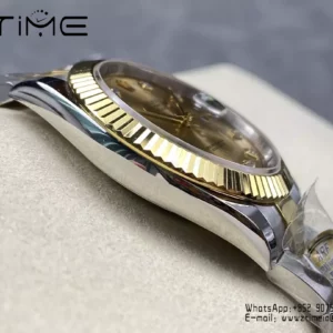 Rolex DateJust 126333-0011 41mm ARF 1:1 Best Edition YG Diamonds Dial on Oyster Bracelet  (Tungsten Heavy Versio) - Super Clone Watch | 1:1 Best Version