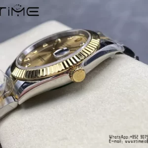 Rolex DateJust 126333-0011 41mm ARF 1:1 Best Edition YG Diamonds Dial on Oyster Bracelet  (Tungsten Heavy Versio) - Super Clone Watch | 1:1 Best Version