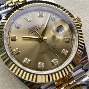 Rolex DateJust 126333-0012 41mm ARF 1:1 Best Edition YG Diamonds Dial on Jubilee Bracelet (Tungsten Heavy Versio) - Super Clone Watch | 1:1 Best Version
