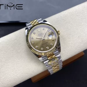 Rolex DateJust 126333-0012 41mm ARF 1:1 Best Edition YG Diamonds Dial on Jubilee Bracelet (Tungsten Heavy Versio) - Super Clone Watch | 1:1 Best Version