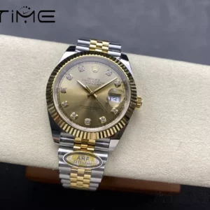 Rolex DateJust 126333-0012 41mm ARF 1:1 Best Edition YG Diamonds Dial on Jubilee Bracelet (Tungsten Heavy Versio) - Super Clone Watch | 1:1 Best Version