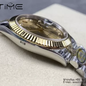 Rolex DateJust 126333-0012 41mm ARF 1:1 Best Edition YG Diamonds Dial on Jubilee Bracelet (Tungsten Heavy Versio) - Super Clone Watch | 1:1 Best Version