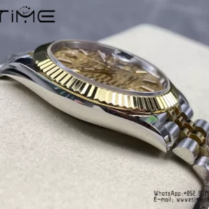 Rolex DateJust 126333-0012 41mm ARF 1:1 Best Edition YG Textured Stick Dial on Jubilee Bracelet (Tungsten Heavy Versio) - Super Clone Watch | 1:1 Best Version