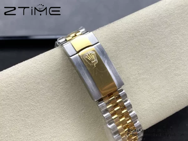 Rolex DateJust 126333-0012 41mm ARF 1:1 Best Edition YG Textured Stick Dial on Jubilee Bracelet (Tungsten Heavy Versio) - Super Clone Watch | 1:1 Best Version