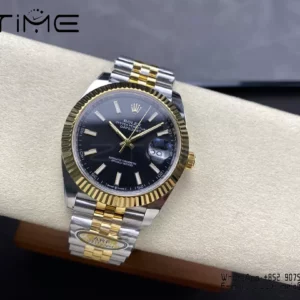 Rolex DateJust 126333-0013 41mm ARF 1:1 Best Edition Black Stick Dial on Jubilee Bracelet (Tungsten Heavy Versio) - Super Clone Watch | 1:1 Best Version